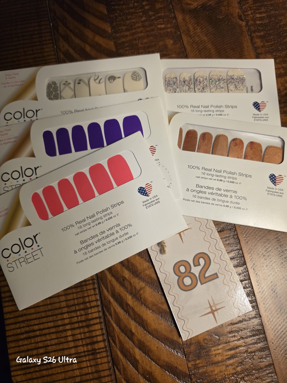 Color Street Real Nail Polish Strips - Pink & Purple Mix